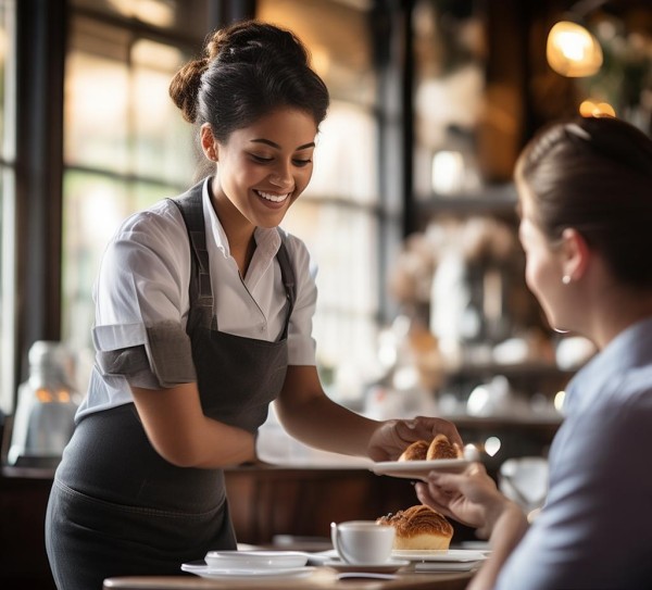 服务员，卓越的服务，责任担当